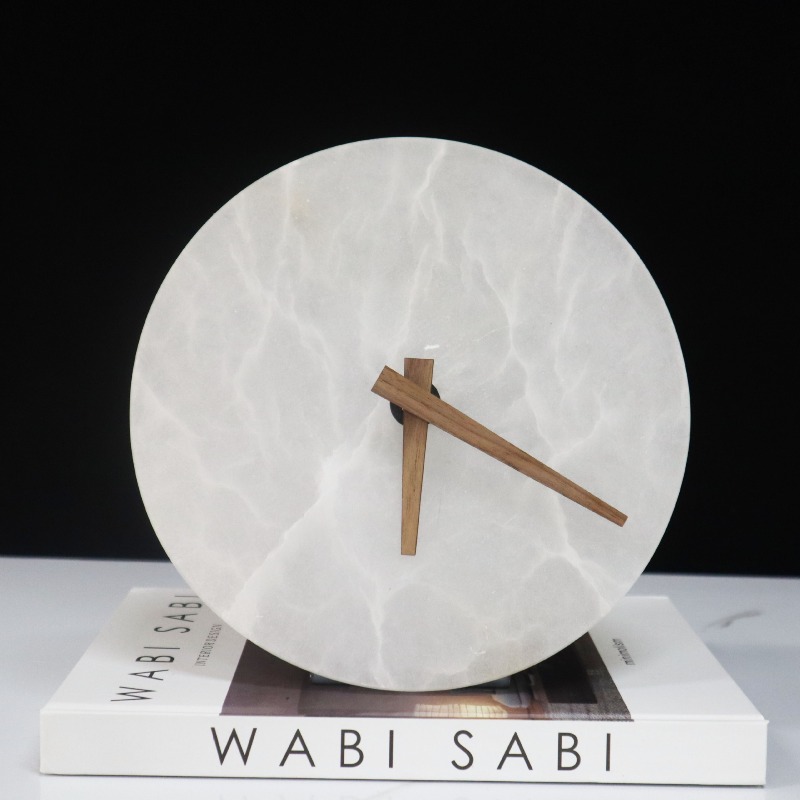 Table Watch Luxury - Mermer Masa Saati Dekoratif Masa Saatleri