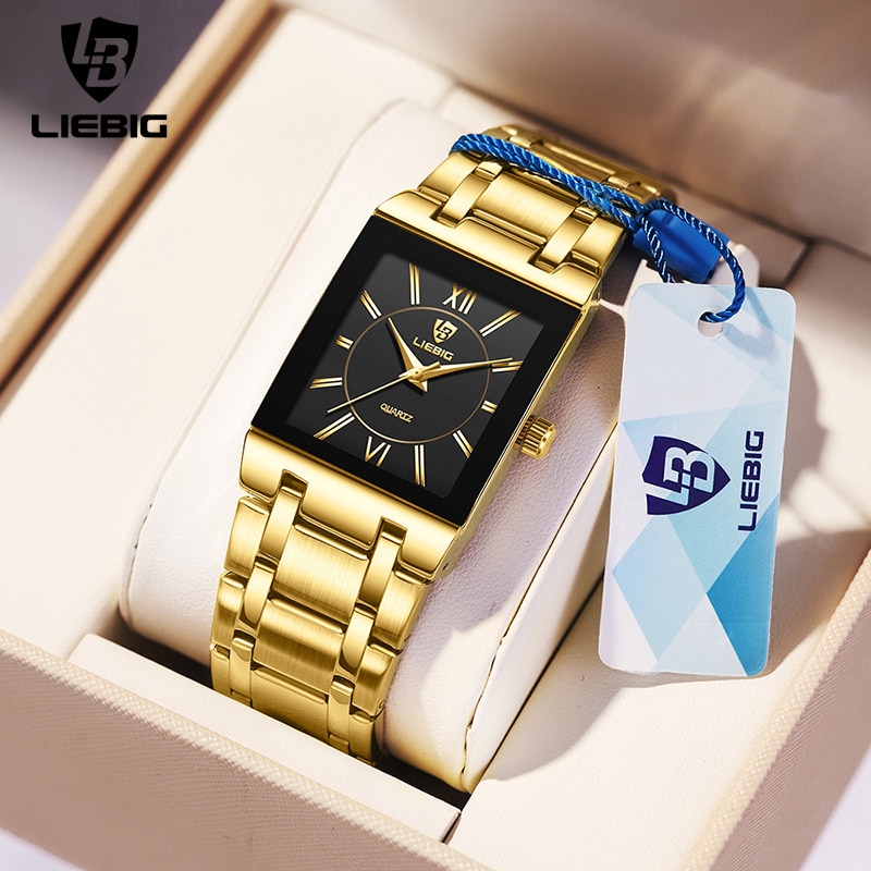 Luxury Watch Exchange - LiEBIG Lüks Altın Kuvars Kol Saatleri