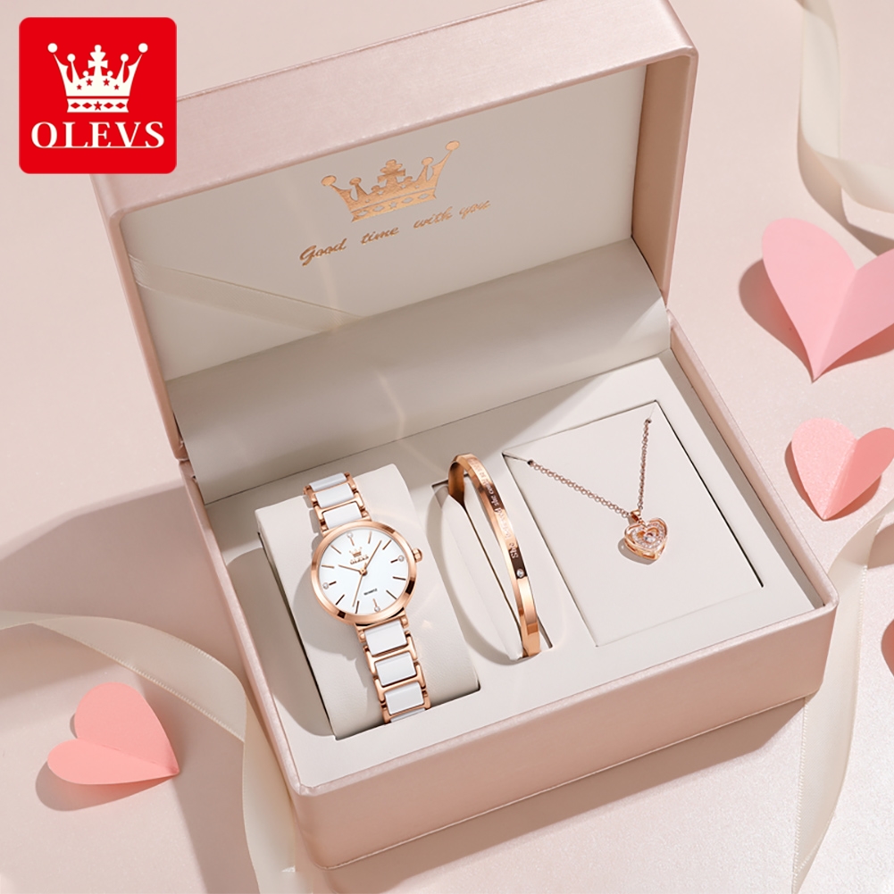 Luxury Watch Packaging Box - OLEVS Kadın Saati 5877 Lüks Zarif