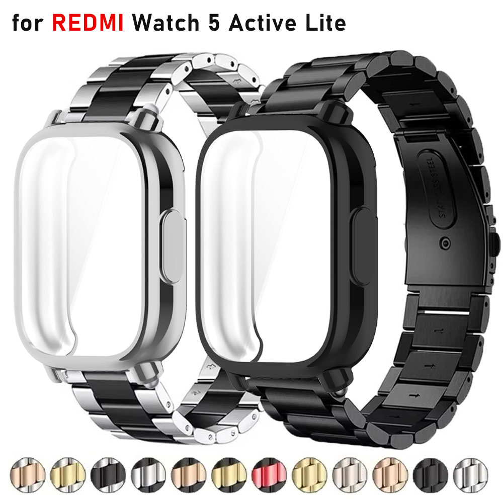 Xiaomi Luxury Watch - Kılıf + Lüks Metal Kayış Redmi