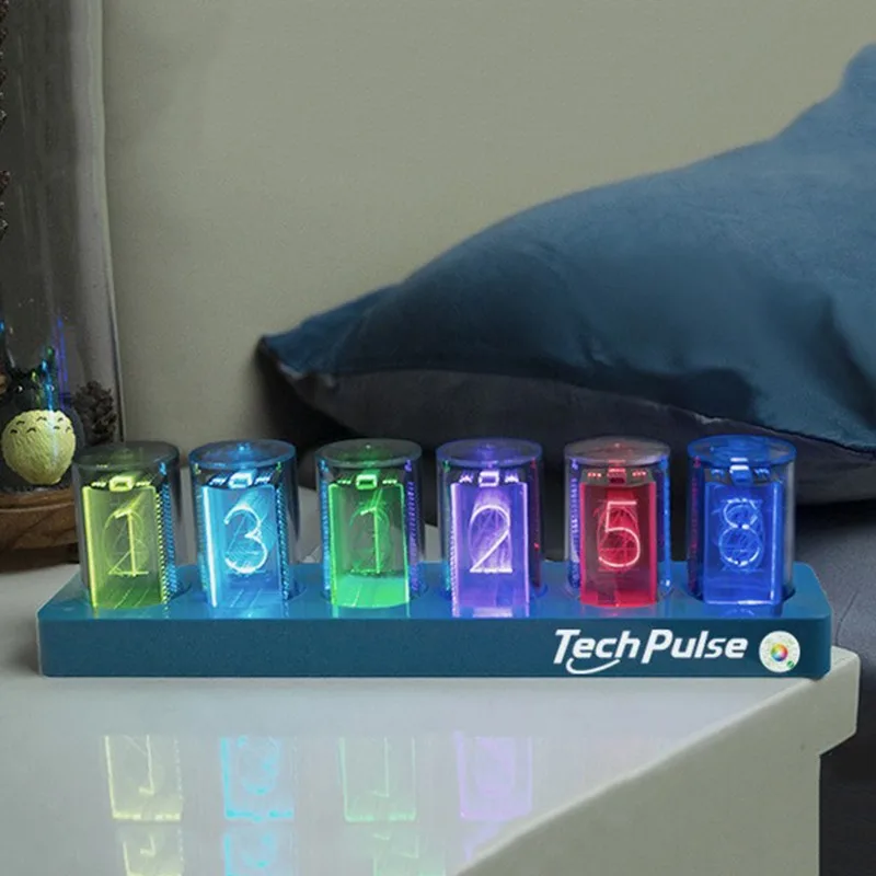 Table Watch Luxury - Nixie Tüp Masa Saati LED Dijital