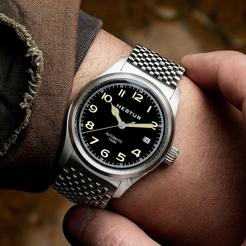 Automatic Pilot Watch - Hestur Otomatik Mekanik Saat Pilot Erkek