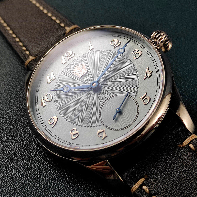 40MM manuel mekanik saat, guil - Guilloché Dial Watch incelemesi ve fiyatı