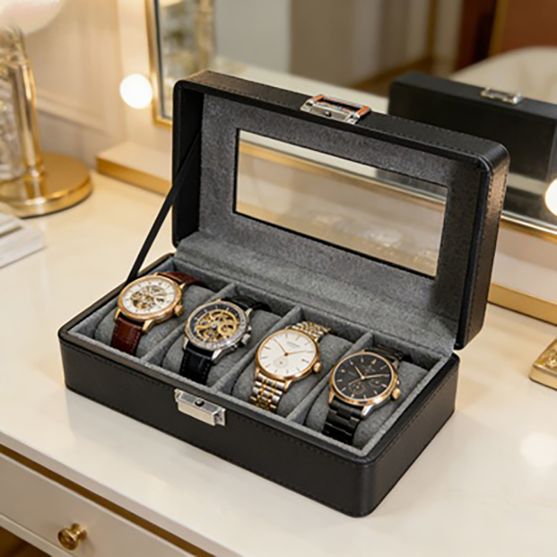 1 Adet 4 Bölmeli Saat Kutusu,  - Luxury Watch Packaging Box incelemesi ve fiyatı