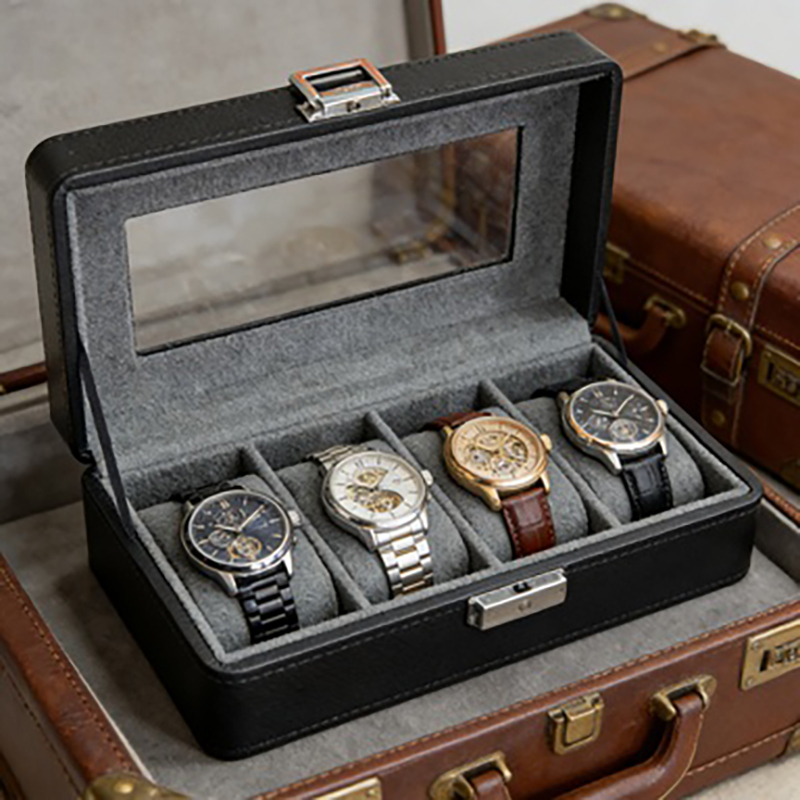 1 Adet 4 Bölmeli Saat Kutusu,  - Luxury Watch Packaging Box incelemesi ve fiyatı