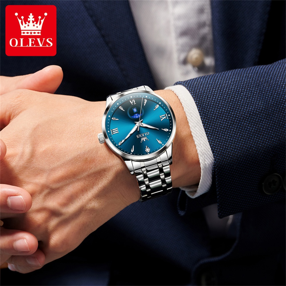 OLEVS Ay Fazı erkek saatleri t - Luxury Watch & Jewellery incelemesi ve fiyatı