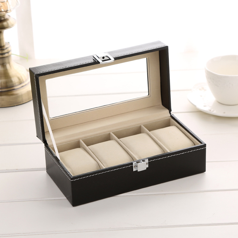 DELESYS 4 Pozisyon PU saat kut - Luxury Watch Packaging Box incelemesi ve fiyatı