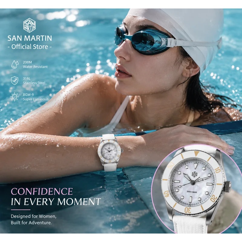San Martin 32.5mm Kadın Kuvars - Guilloché Dial Watch incelemesi ve fiyatı