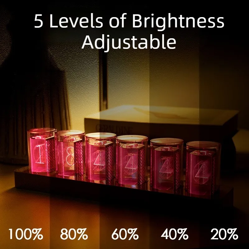 Nixie Tüp Masa Saati LED Dijit - Table Watch Luxury incelemesi ve fiyatı